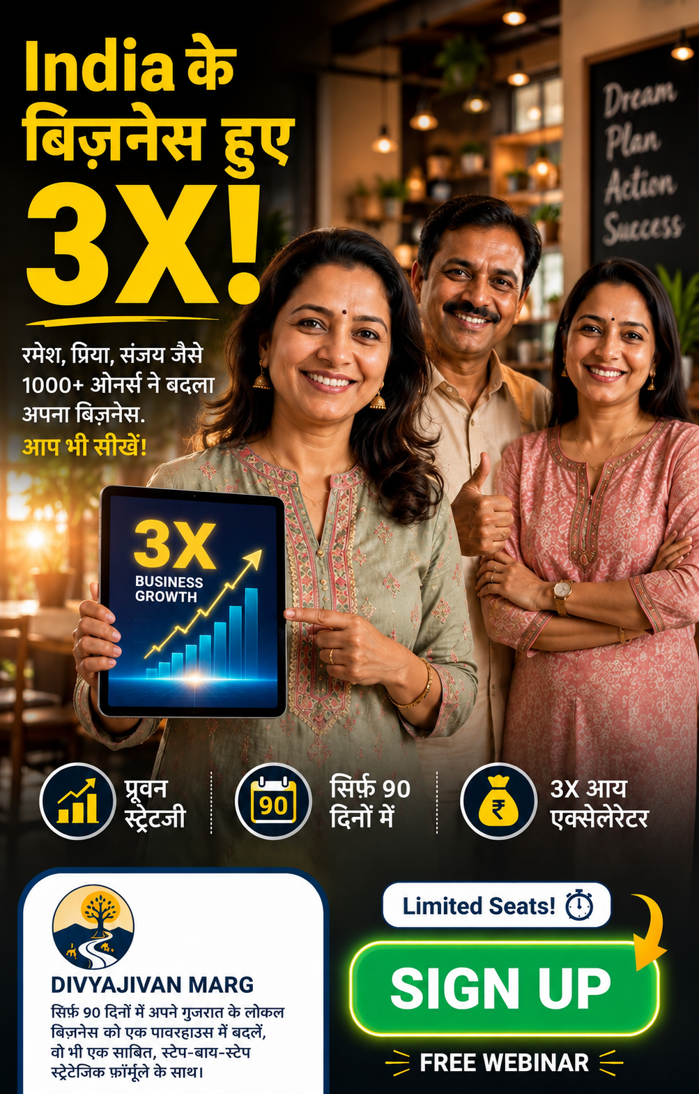 India ke business hue 3X growth results